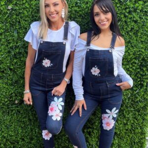 Staute Dungaree - Blomme