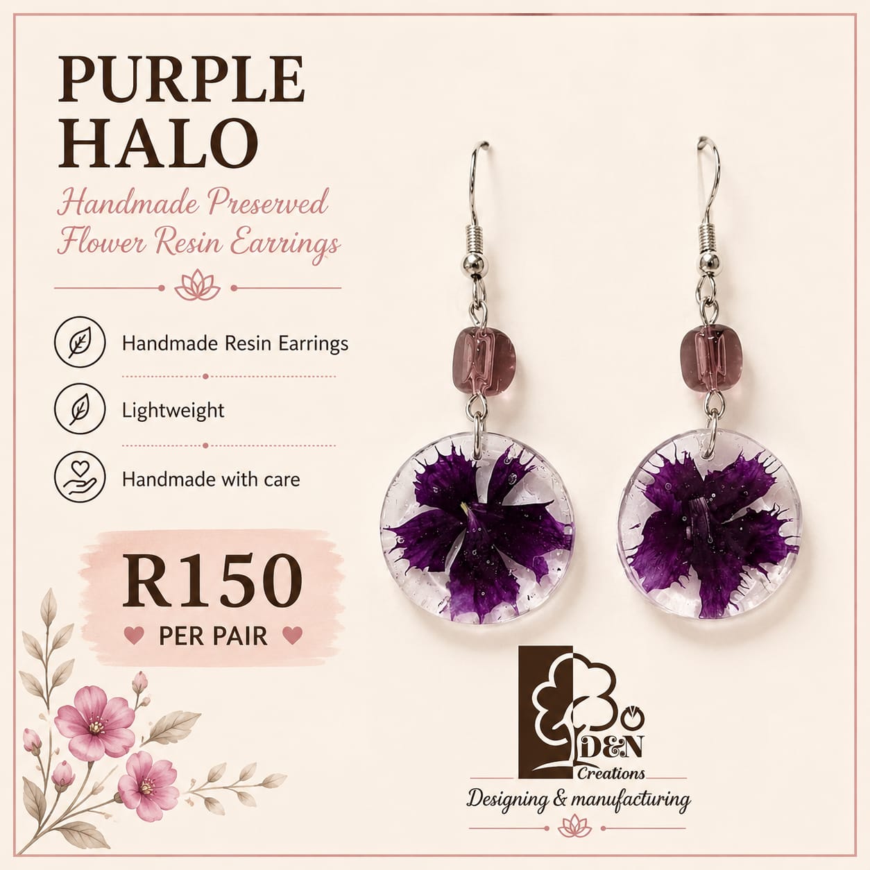 D&N Handmade Resin Earrings - Image 11