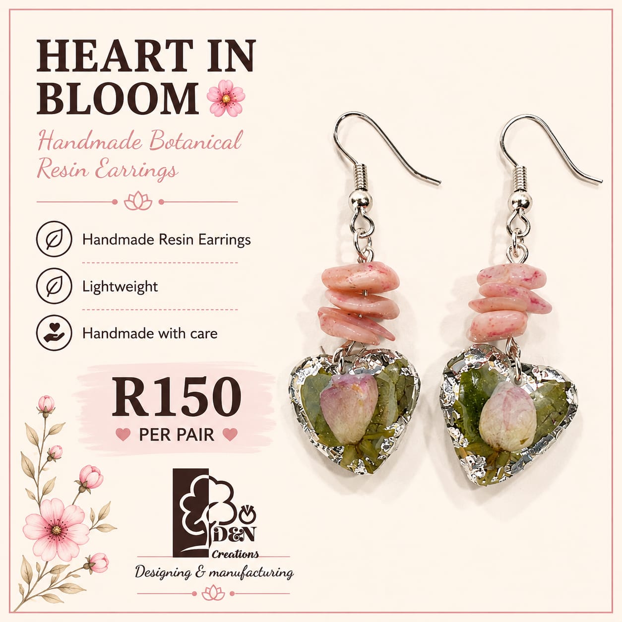 D&N Handmade Resin Earrings - Image 8