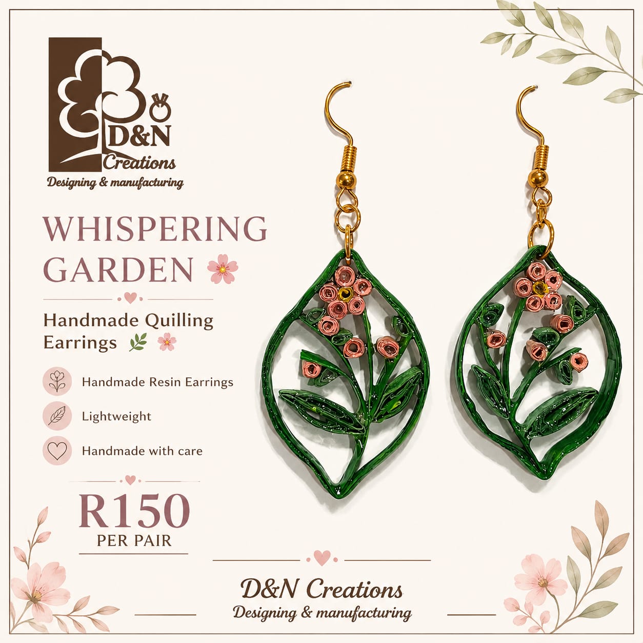 D&N Handmade Resin Earrings - Image 14
