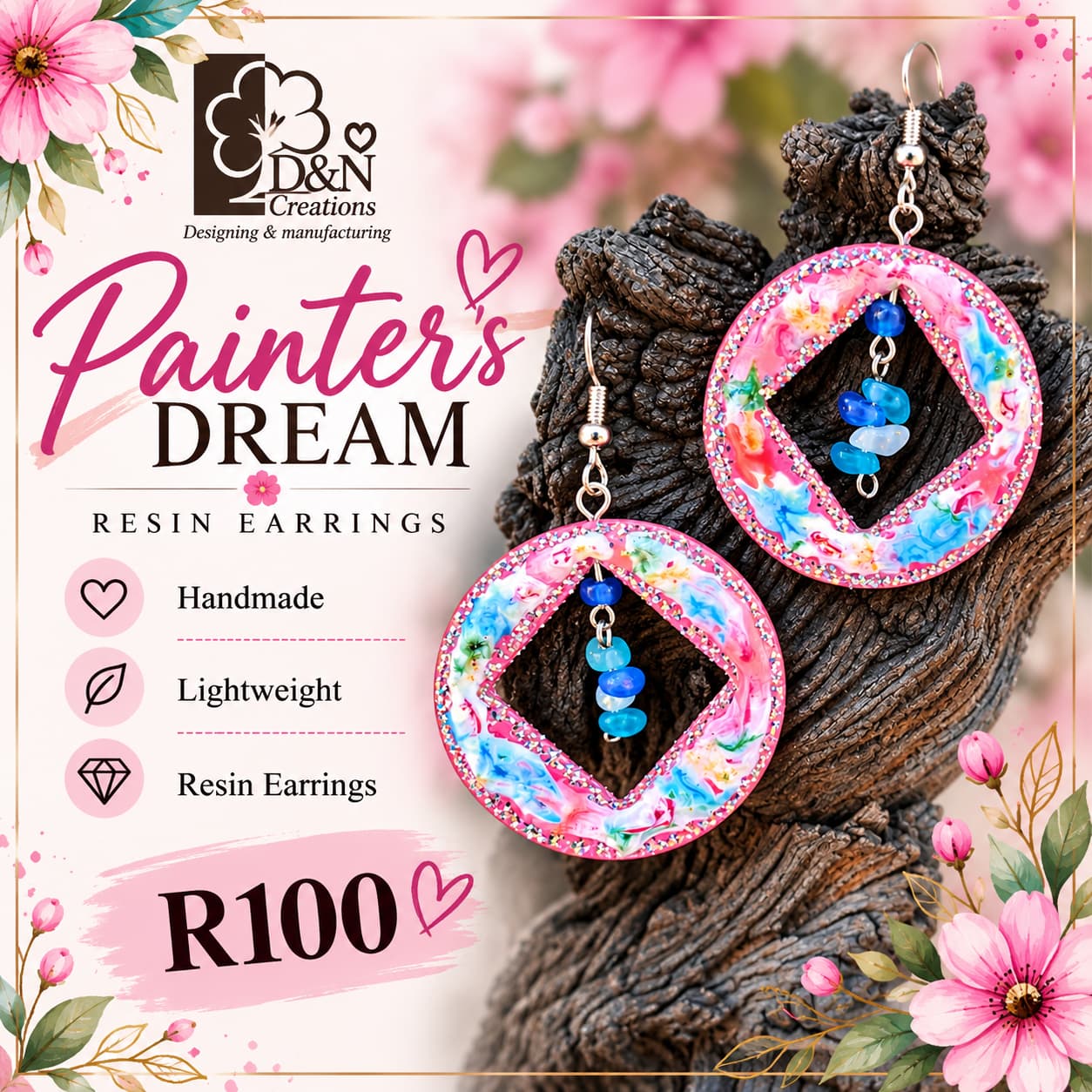 D&N Handmade Resin Earrings - Image 22