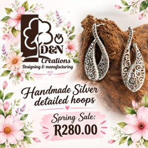 D&N Handmade Silver Hoop Earrings