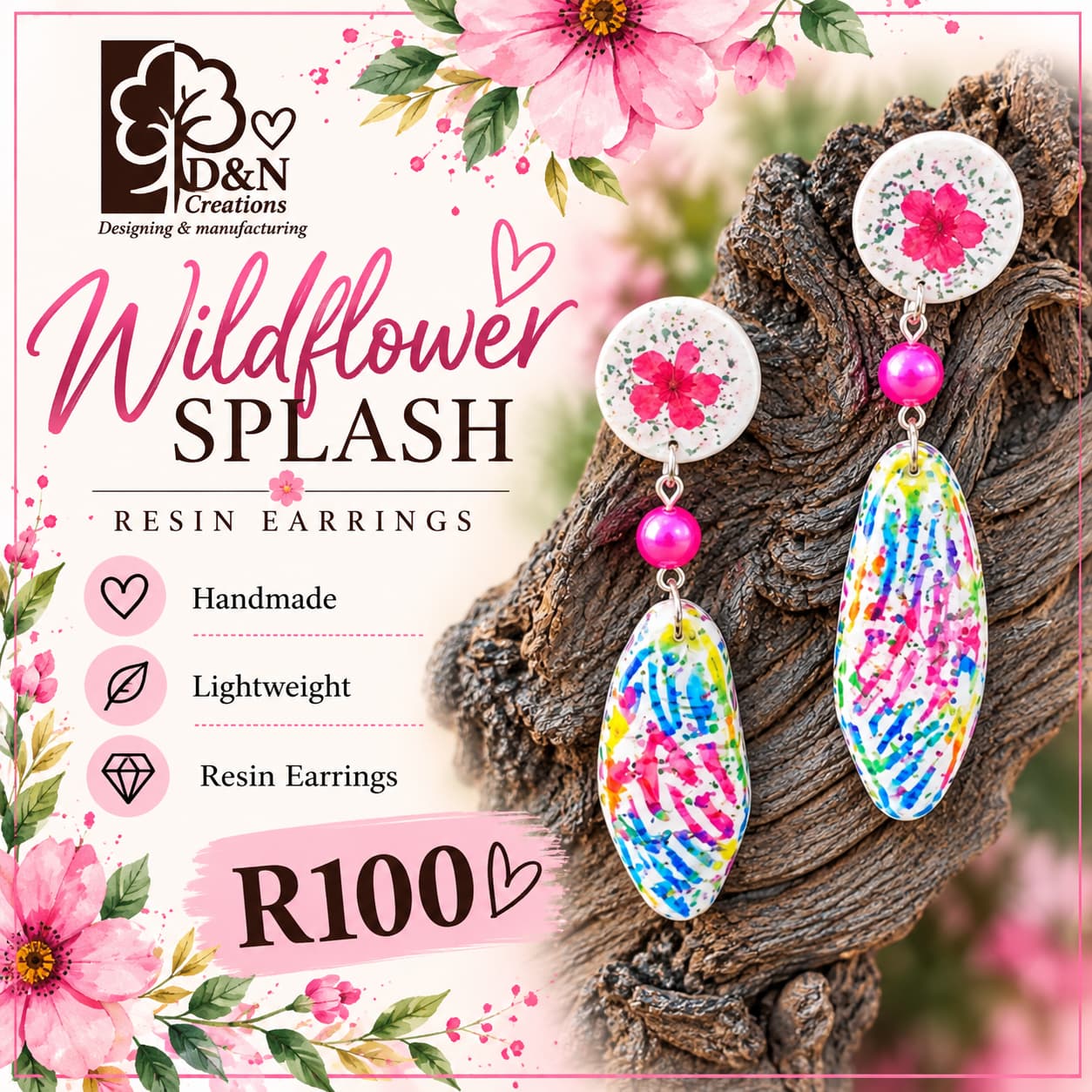 D&N Handmade Resin Earrings - Image 17