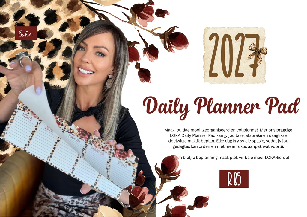 2027 Daily Planner Pad